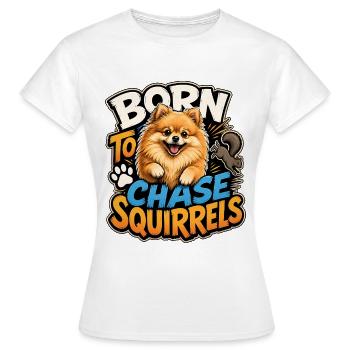 Pomeranian - Women's T-Shirt - white - Front - AI Model Female 172 dark (172cm)