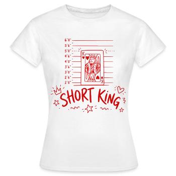 Short King - Women's T-Shirt - white - Front - AI Model Female 172 dark (172cm)