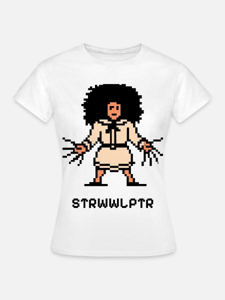 Der 8-bit Struwwelpeter - Frauen T-Shirt - Weiß