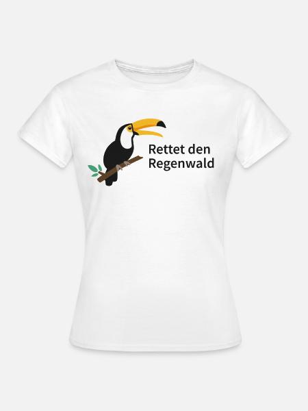 Rettet den Regenwald - Frauen T-Shirt - Weiß