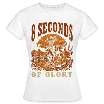 Eight Seconds of Glory Rodeo - Women's T-Shirt - white - Front - AI Model Female 172 dark (172cm)