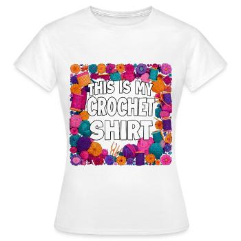 Crochet Shirt Color Explosion - Women's T-Shirt - white - Front - AI Model Female 172 dark (172cm)