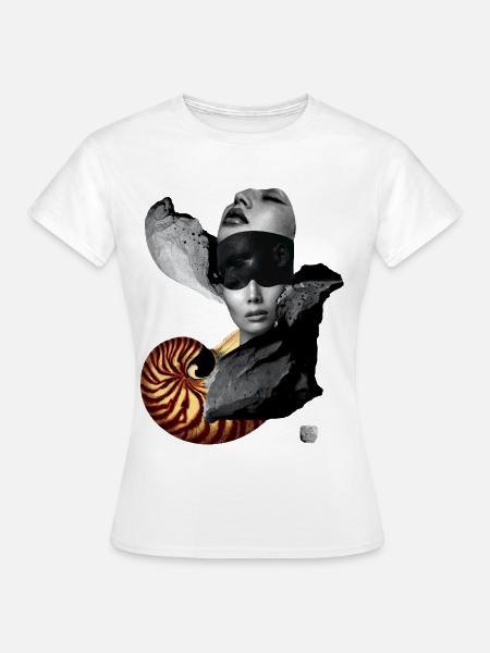 Avantgarde-Collage – Die Geburt der Ikone - Frauen T-Shirt - Weiß