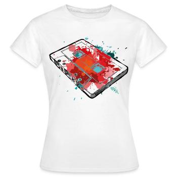 Tape - T-shirt Femme - blanc - Devant - AI Model Female 172 dark (172cm)
