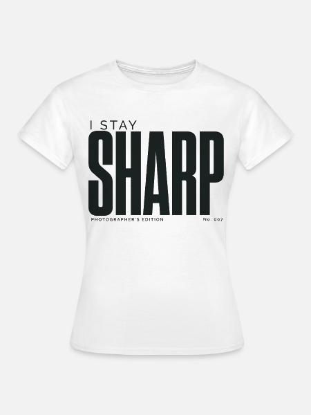 Ich bleibe wachsam | Fotografenausgabe - Frauen T-Shirt - Weiß
