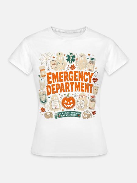 Krankenschwester Krankenpfleger Halloween - Frauen T-Shirt - Weiß