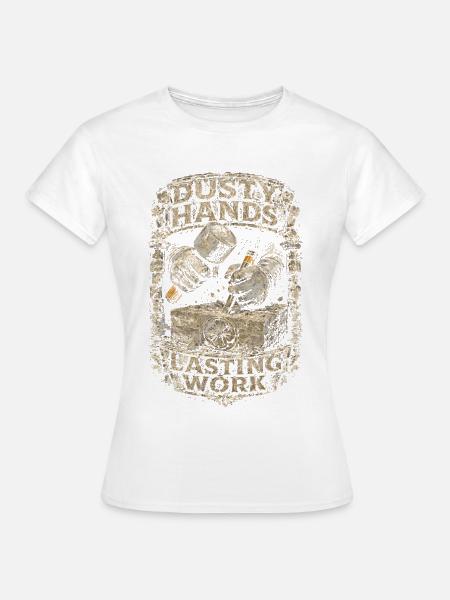Steinmetz Steinmetzhandwerk - Frauen T-Shirt - Weiß