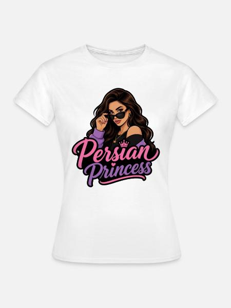 Persische Prinzessin Glamour - Frauen T-Shirt - Weiß