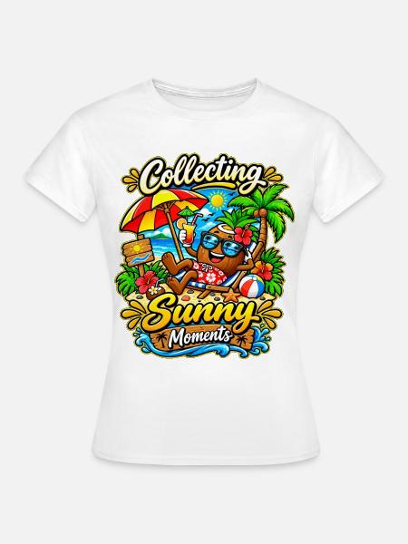 Coole Kokosnuss - Frauen T-Shirt - Weiß
