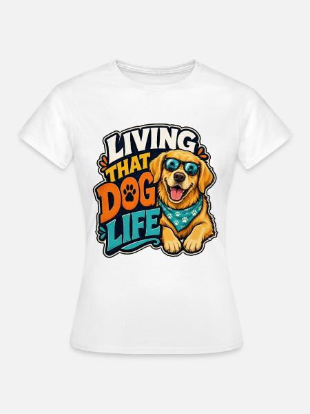 Golden Retriever - Frauen T-Shirt - Weiß