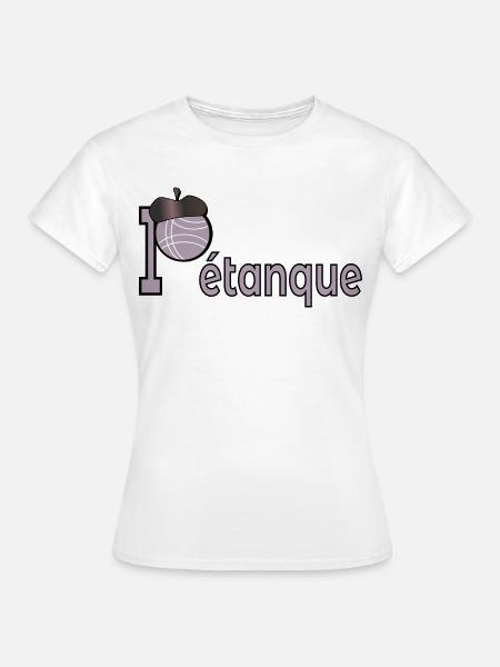 Petanque-Ball - Frauen T-Shirt - Weiß