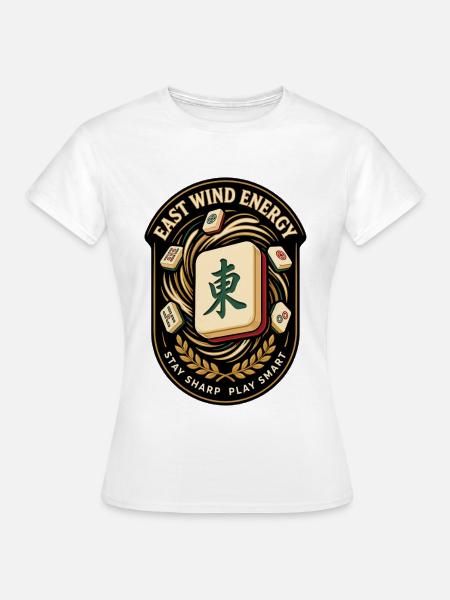 Energie Mahjong Emblem - Frauen T-Shirt - Weiß
