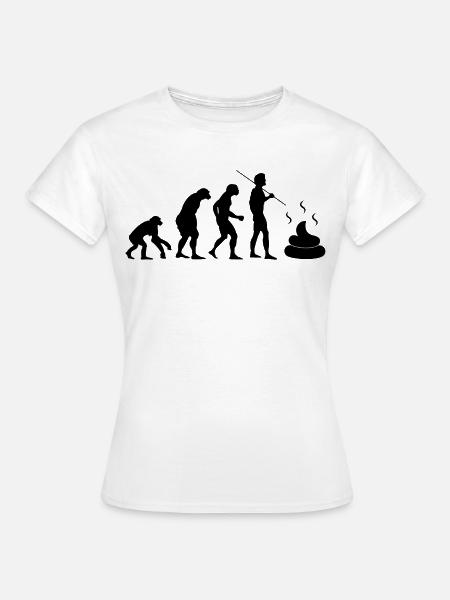 Darmentwicklung (Schwarz) - Frauen T-Shirt - Weiß