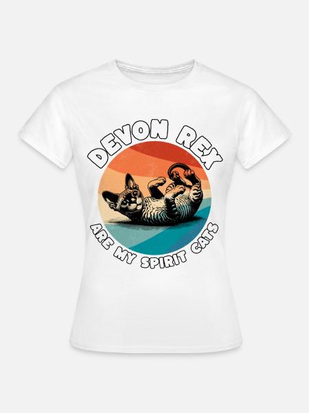 Lustige Devon Rex Sprüche - Frauen T-Shirt - Weiß