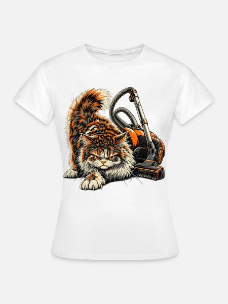 Höflichkeit: abgeschaltet, wie der Staubsauger - Frauen T-Shirt - Weiß