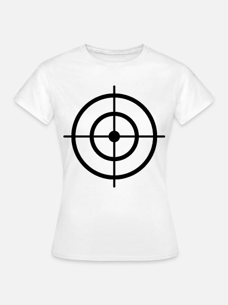Zielscheibe Target dick - Frauen T-Shirt - Weiß