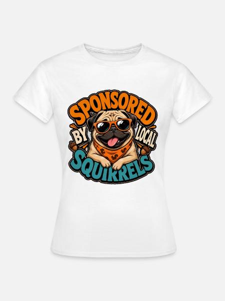 Mops - Frauen T-Shirt - Weiß