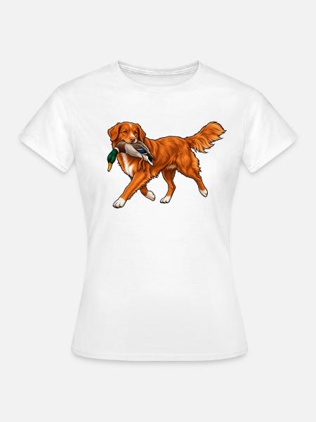 Toller bei der Entenjagd - Frauen T-Shirt - Weiß