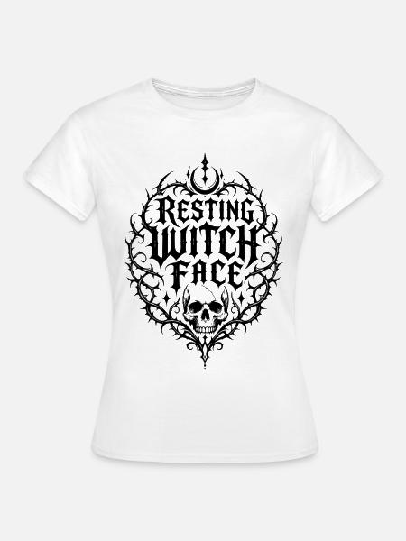 Resting Witch Face - Frauen T-Shirt - Weiß