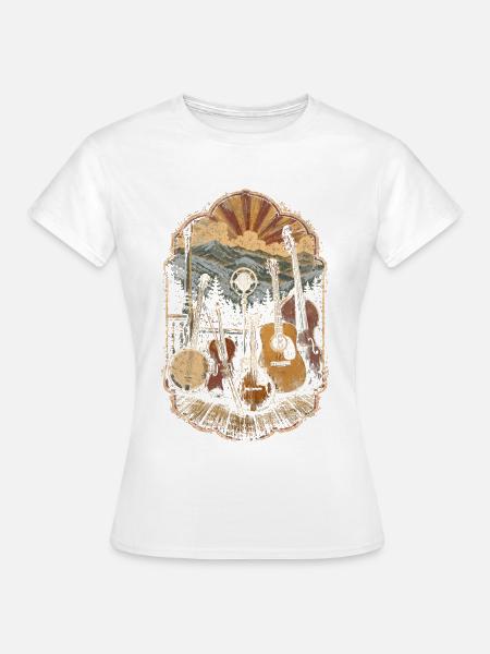 Bluegrass Musik - Frauen T-Shirt - Weiß
