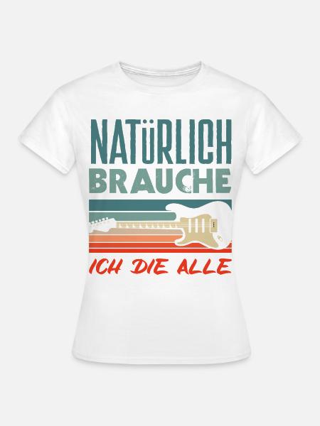 Lustiges Musiker - Frauen T-Shirt - Weiß