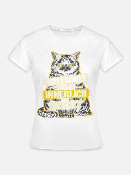 ICH LÄCHLE SCHON INNERLICH - REICHT - Lustiger - Frauen T-Shirt - Weiß
