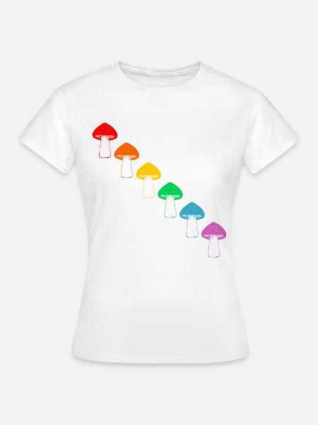 Vielfalt der Regenbogenpilze - Frauen T-Shirt - Weiß