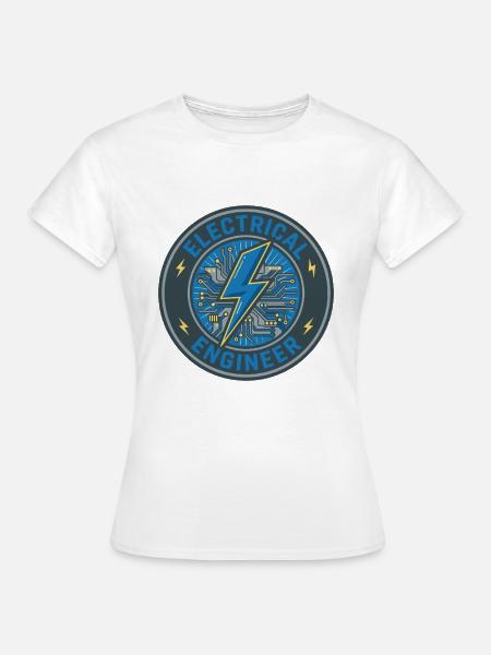 Elektroingenieur Lightning PCB-Badge-Geschenk - Frauen T-Shirt - Weiß
