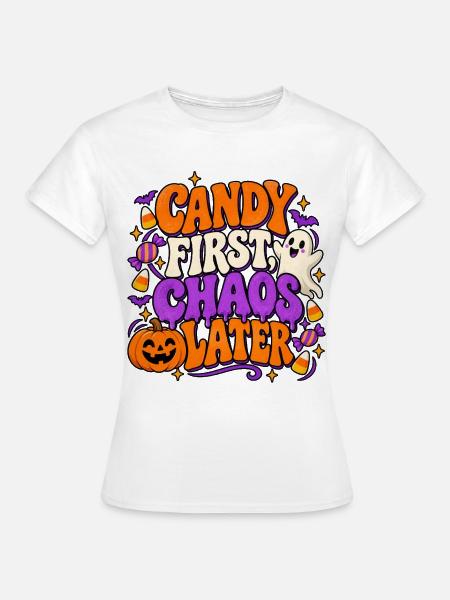 Halloween Spruch - Frauen T-Shirt - Weiß