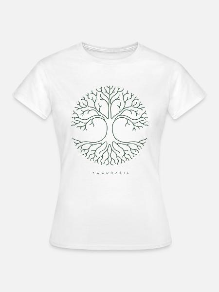 Yggdrasil Kreisweltbaum - Frauen T-Shirt - Weiß