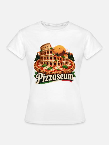 Pizza-Kolosseum - Frauen T-Shirt - Weiß