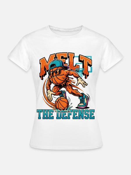 Basketball-Monster gegen Defense - Frauen T-Shirt - Weiß