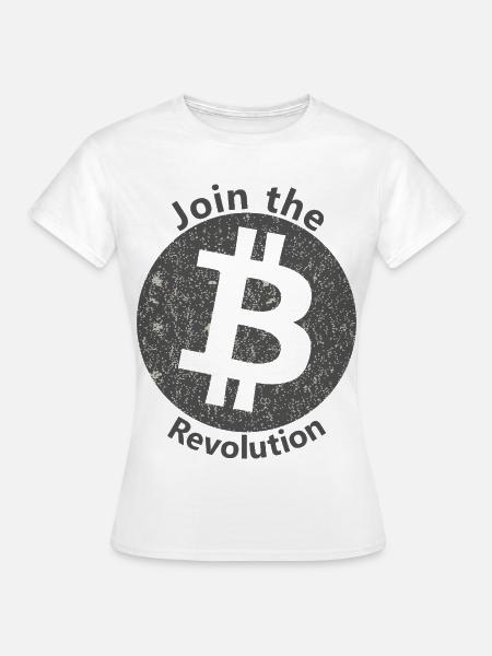 Bitcoin Revolution Kreis - Frauen T-Shirt - Weiß