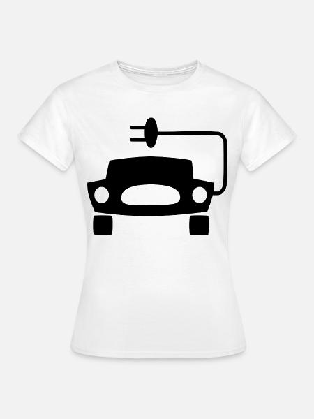 Elektrische Autos - Frauen T-Shirt - Weiß