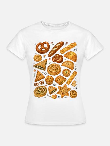 Herzhaftes Gebäck | Backen & Bäckerei - Frauen T-Shirt - Weiß