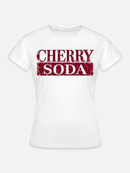 Distressed Cherry Soda - Frauen T-Shirt - Weiß