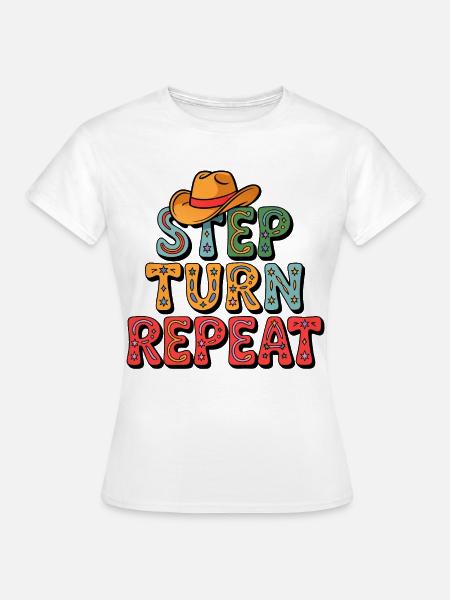 Line Dance Fun - Frauen T-Shirt - Weiß