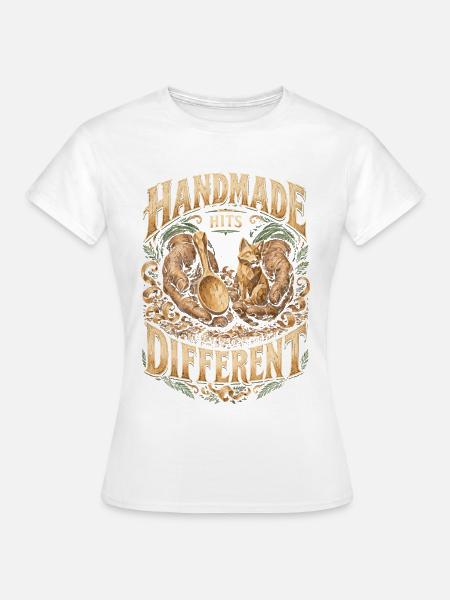 Holzschnitzerei Schnitzen Holzschnitzen - Frauen T-Shirt - Weiß