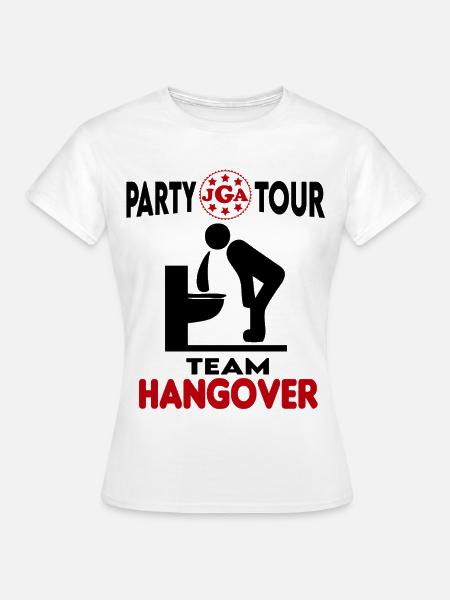 Junggesellenabschied Team Hangover Hochzeit Ringe - Frauen T-Shirt - Weiß