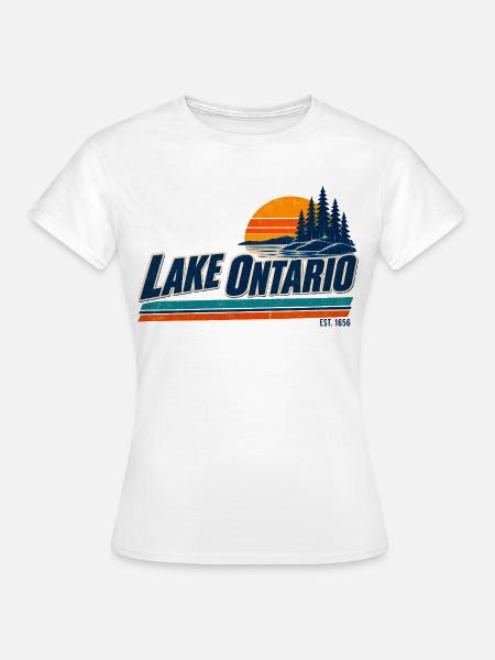 Lake Ontario EST 1656 Retro - Frauen T-Shirt - Weiß