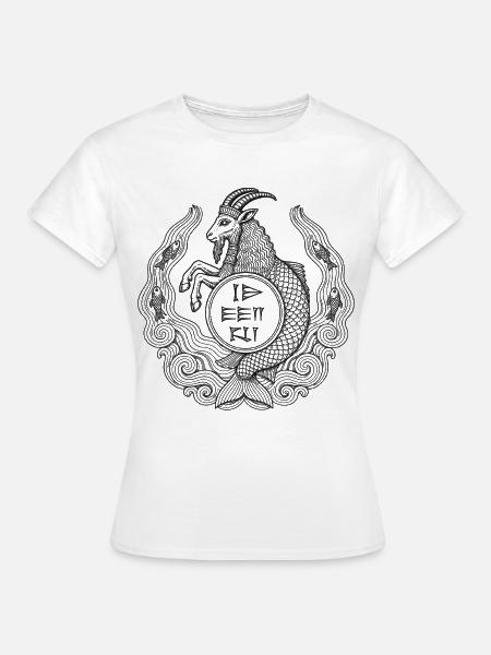 Enki-Ziegenfisch-Symbol - Frauen T-Shirt - Weiß