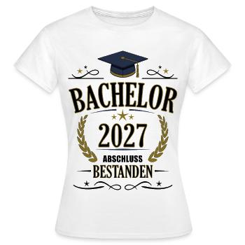 Bachelor 2027 - Frauen T-Shirt - Weiß - Vorne - AI Model Female 172 dark (172cm)