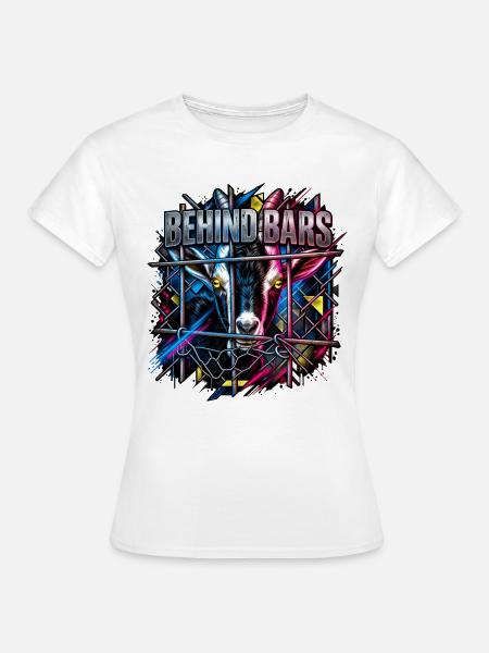 Ziege Hinterbars Neon - Frauen T-Shirt - Weiß