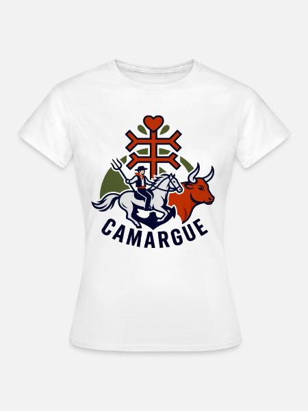 Gardians Camargue Equestrian - Frauen T-Shirt - Weiß