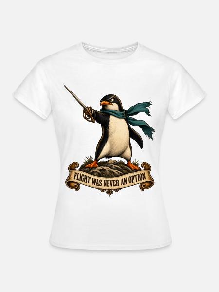 Flight Was Never an Option - Frauen T-Shirt - Weiß