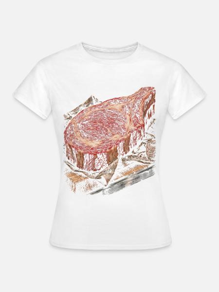 Metzger Schlachter Metzgerhandwerk - Frauen T-Shirt - Weiß