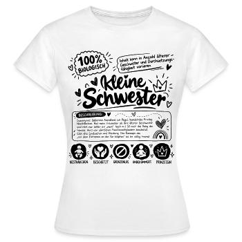 Lustiges Geschenk für die kleine Schwester - Frauen T-Shirt - Weiß - Vorne - AI Model Female 172 dark (172cm)
