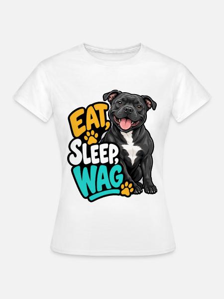 Staffordshire Bull Terrier - Frauen T-Shirt - Weiß