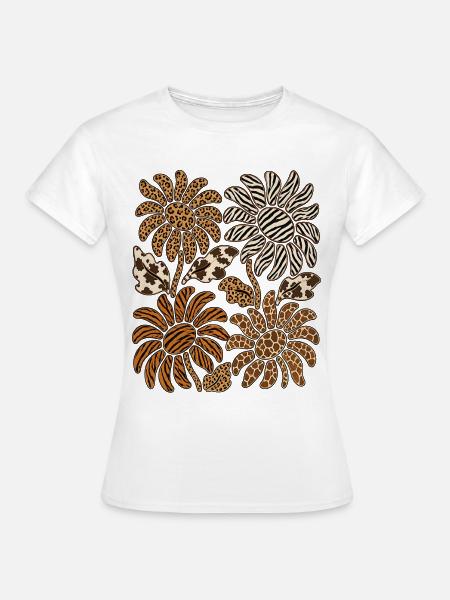 Safari Sunflowers - Frauen T-Shirt - Weiß