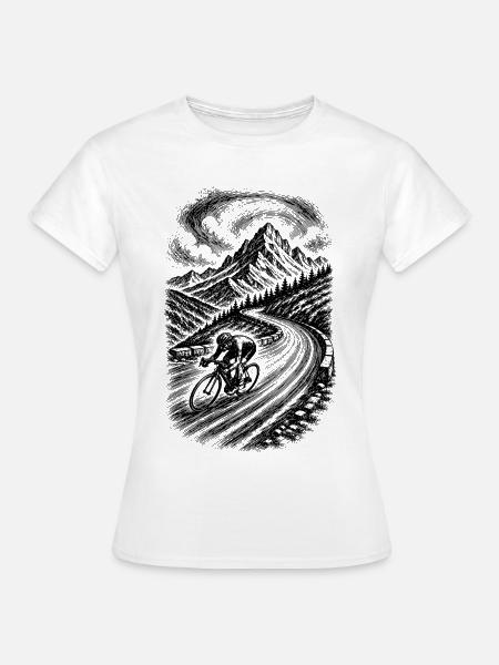 Rennrad - Frauen T-Shirt - Weiß
